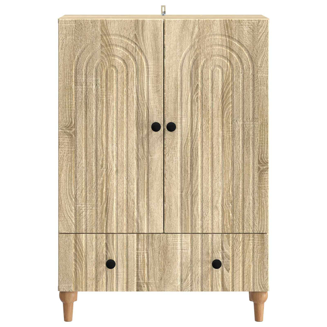 Sideboard Sonoma-eg 66 x 34,5 x 95 cm Konstrueret træ