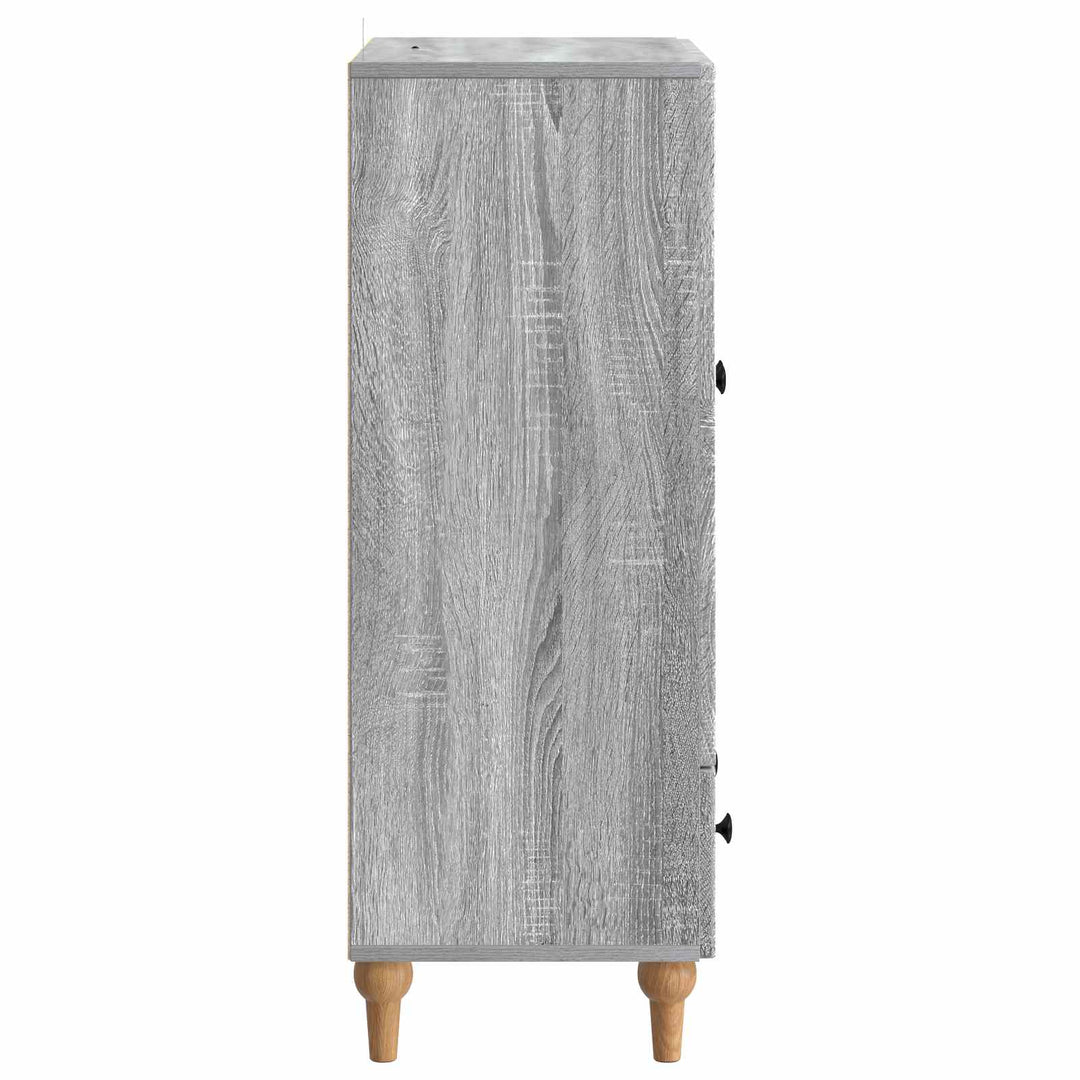 Sideboard Grå sonoma-eg 66 x 34,5 x 95 cm Konstrueret træ