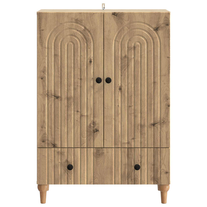 Sideboard Artisan-eg 66 x 34,5 x 95 cm Konstrueret træ