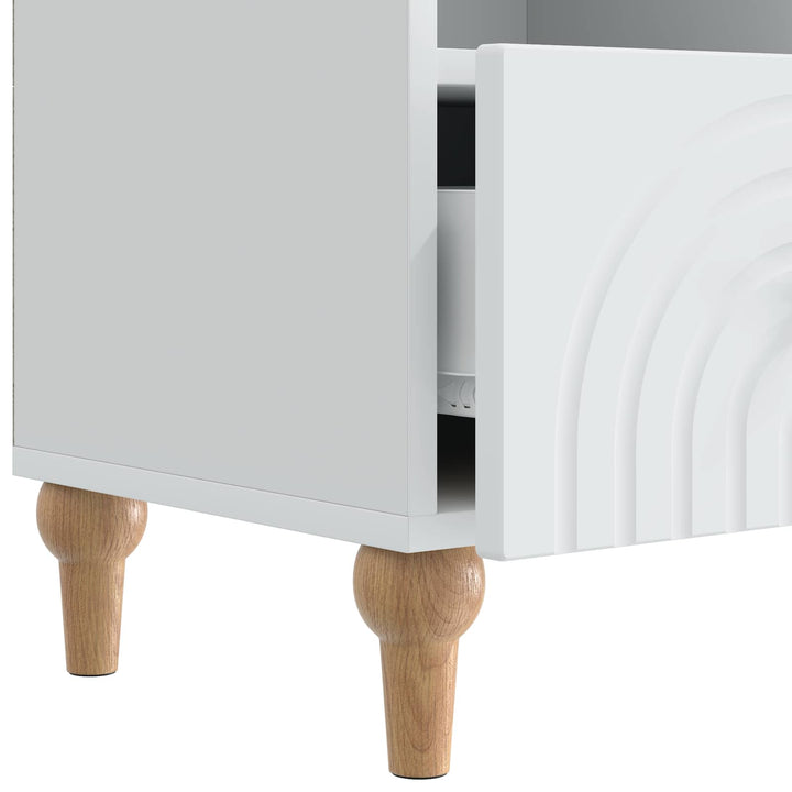 TV-skab Hvid 102 x 34,5 x 50 cm Konstrueret træ