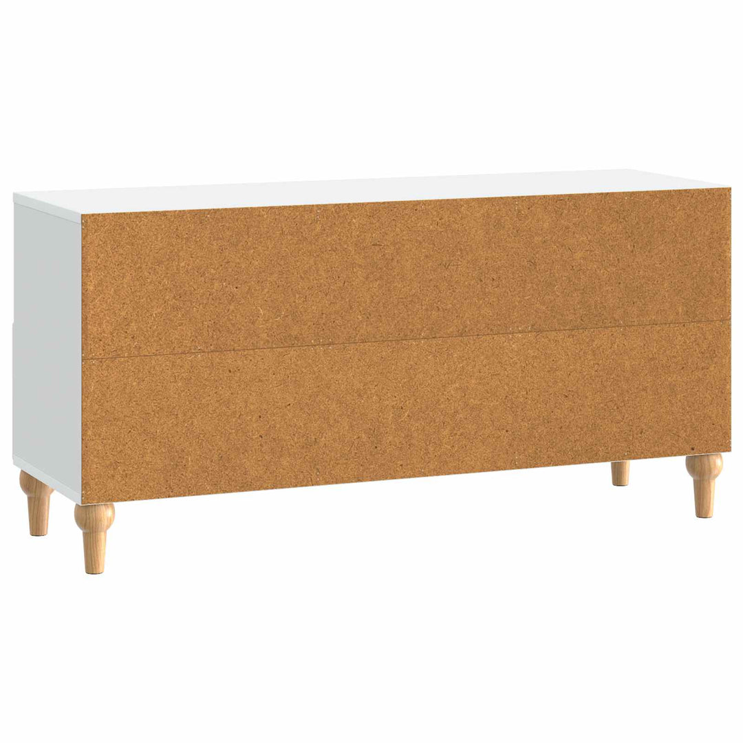 TV-skab Hvid 102 x 34,5 x 50 cm Konstrueret træ