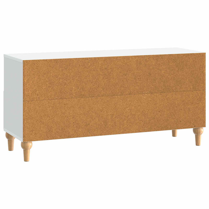 TV-skab Hvid 102 x 34,5 x 50 cm Konstrueret træ