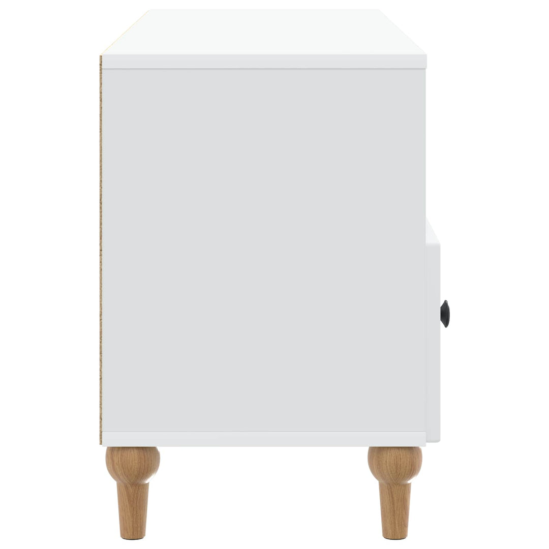 TV-skab Hvid 102 x 34,5 x 50 cm Konstrueret træ