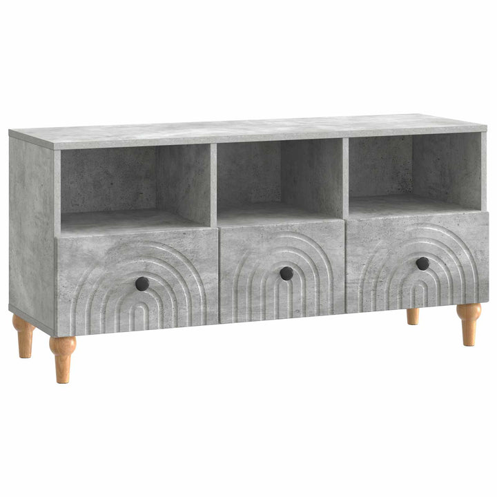 TV-skab BetonGrå 102 x 34,5 x 50 cm Konstrueret træ