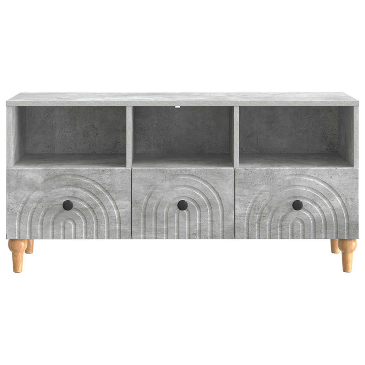 TV-skab BetonGrå 102 x 34,5 x 50 cm Konstrueret træ