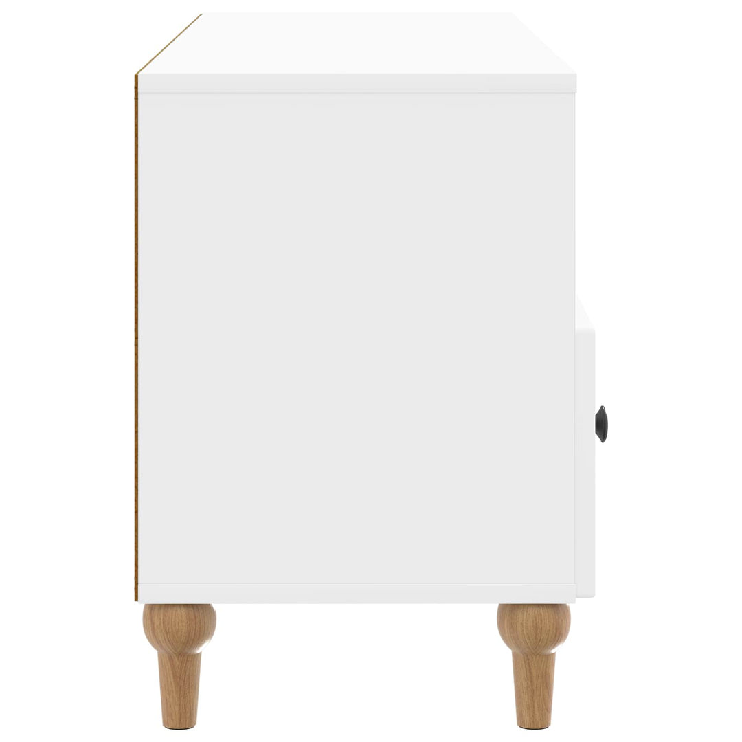 TV-skab 102 x 34,5 x 50 cm Højglans Hvid Konstrueret træ