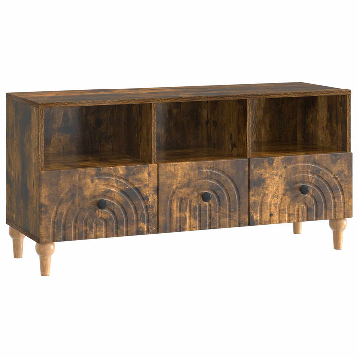 TV-skab 102 x 34,5 x 50 cm Røget Eg Konstrueret træ
