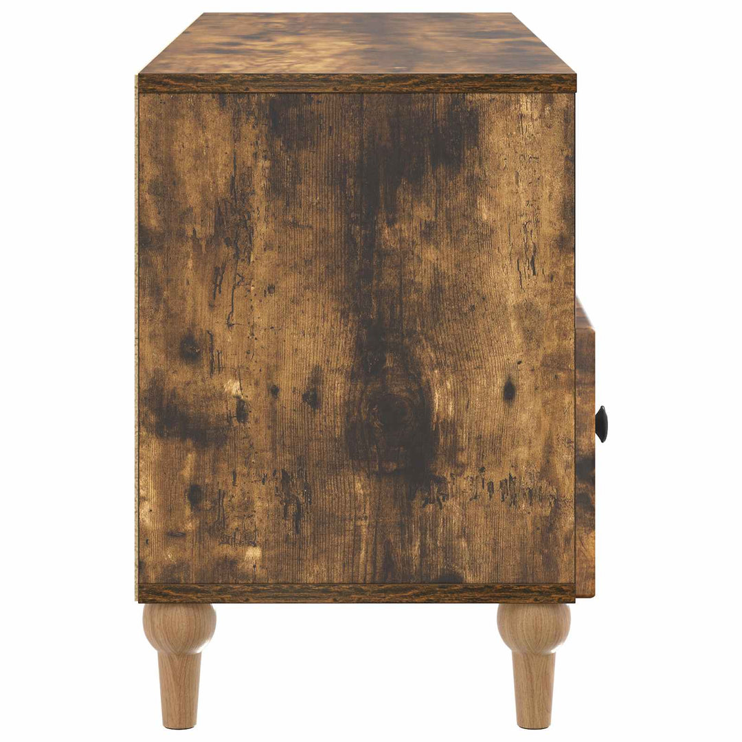 TV-skab 102 x 34,5 x 50 cm Røget Eg Konstrueret træ