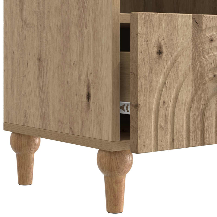 TV-skab 102 x 34,5 x 50 cm Artisan Eg Konstrueret træ