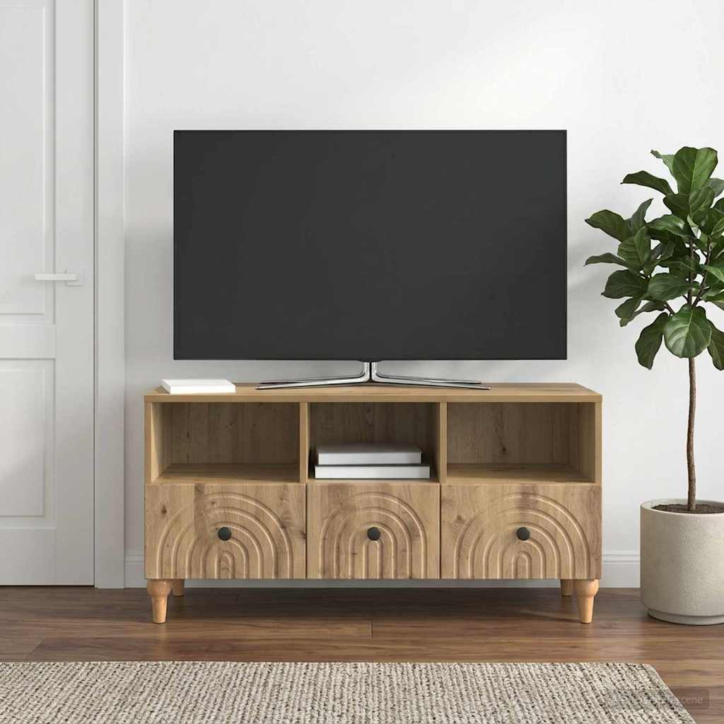 TV-skab 102 x 34,5 x 50 cm Artisan Eg Konstrueret træ