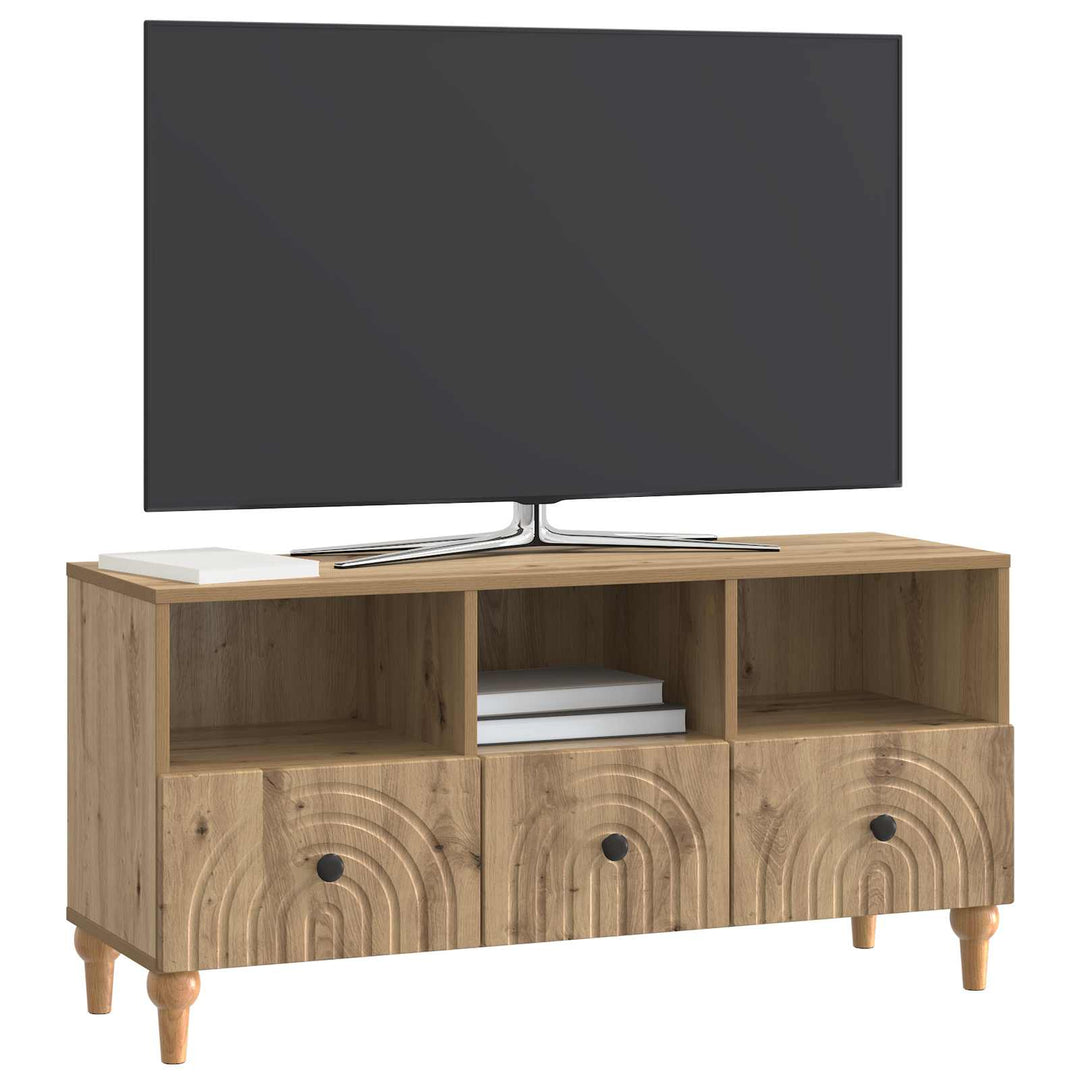TV-skab 102 x 34,5 x 50 cm Artisan Eg Konstrueret træ