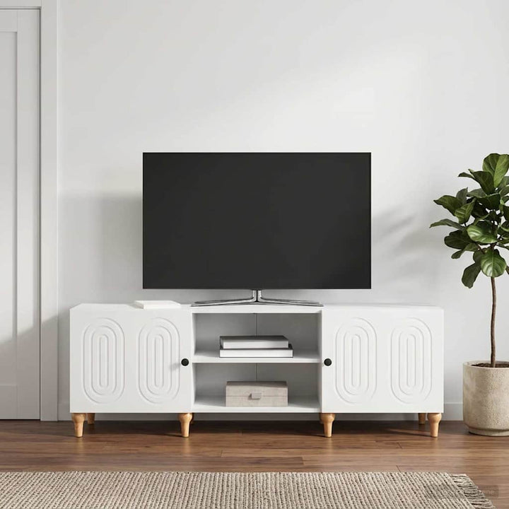 TV-skab Hvid 150 x 31 x 50 cm Konstrueret træ