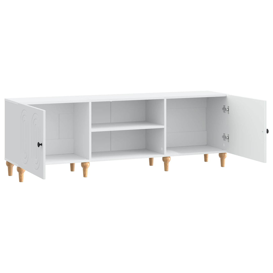 TV-skab Hvid 150 x 31 x 50 cm Konstrueret træ