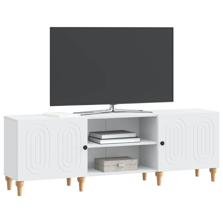 TV-skab Hvid 150 x 31 x 50 cm Konstrueret træ