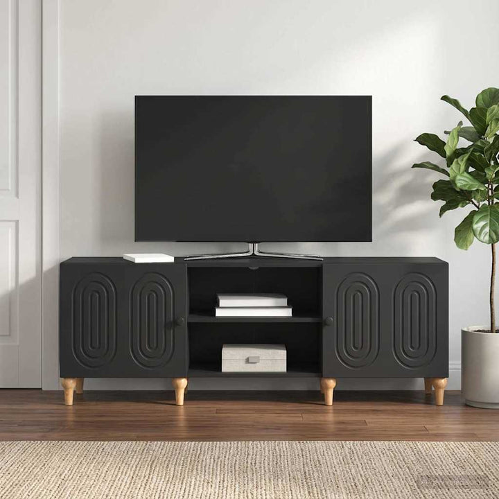 TV-skab 150 x 31 x 50 cm Sort Konstrueret træ