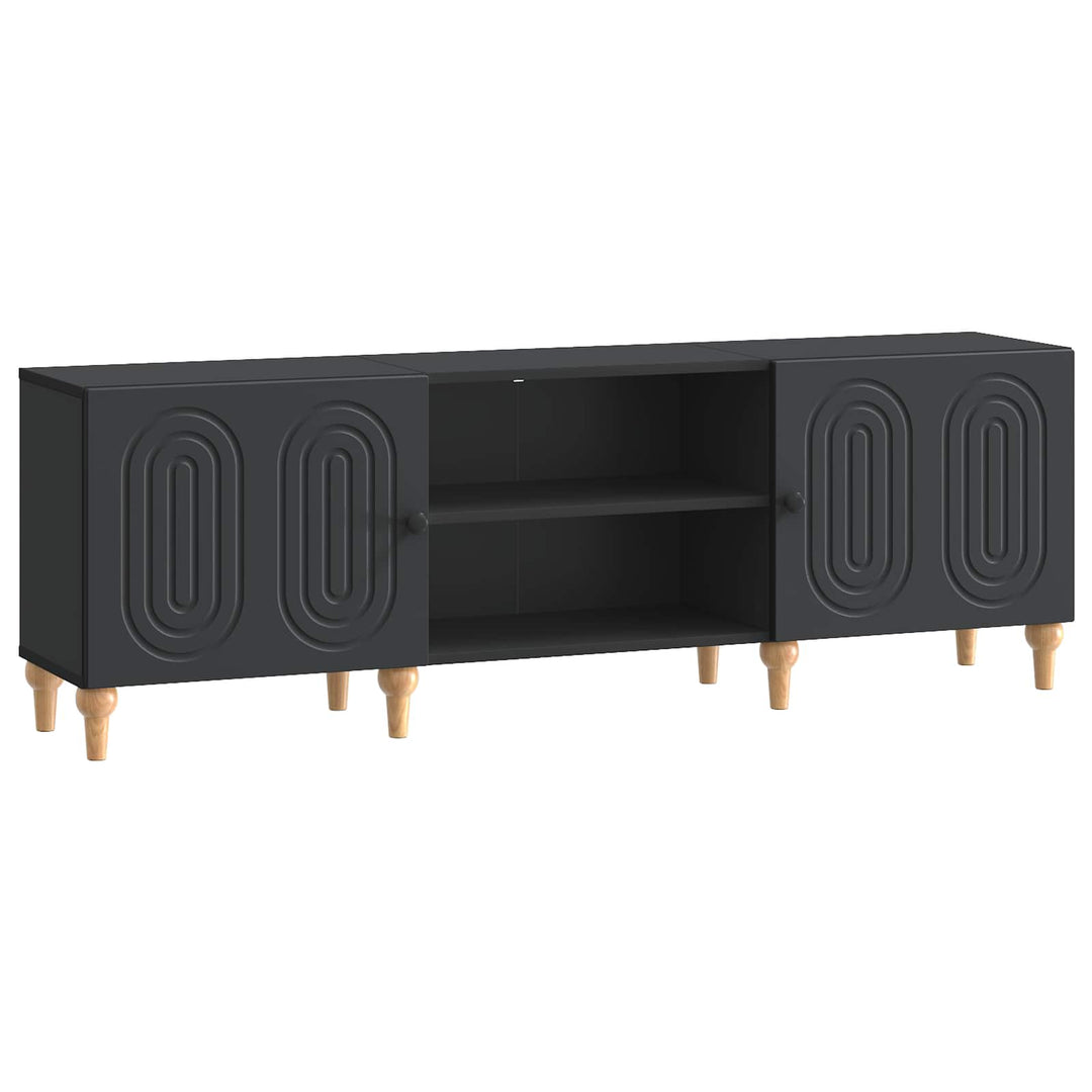 TV-skab 150 x 31 x 50 cm Sort Konstrueret træ