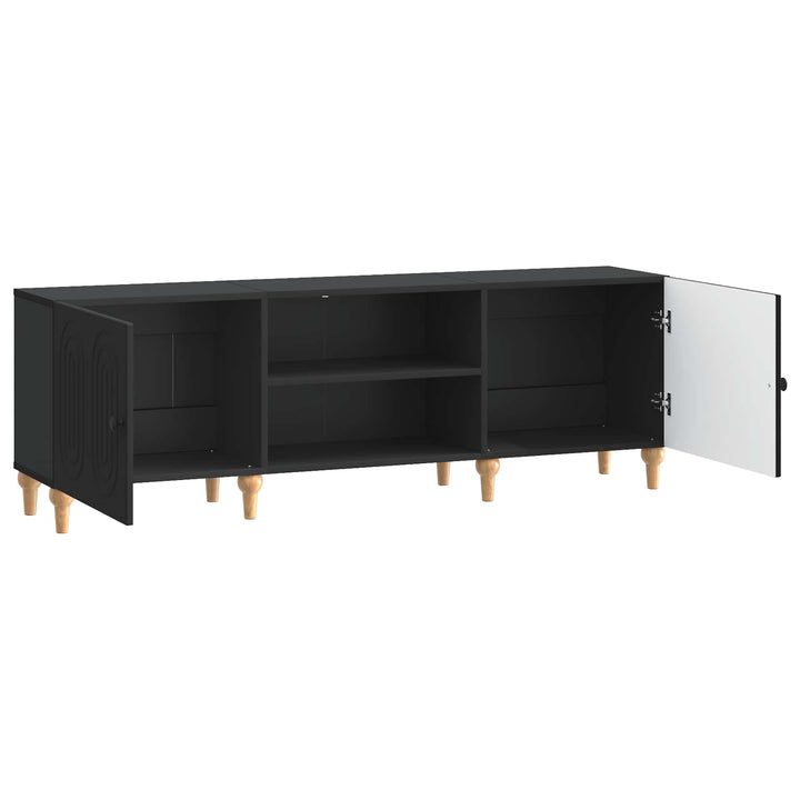 TV-skab 150 x 31 x 50 cm Sort Konstrueret træ