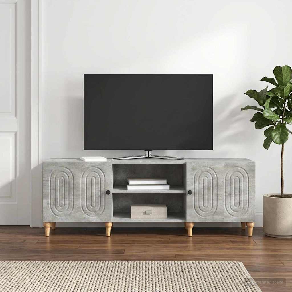 TV-skab 150 x 31 x 50 cm Betongrå Konstrueret træ