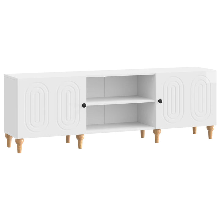 TV-skab 150 x 31 x 50 cm Hvid højglans Konstrueret træ