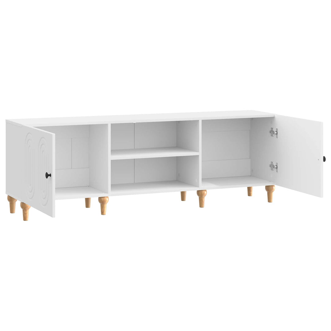TV-skab 150 x 31 x 50 cm Hvid højglans Konstrueret træ