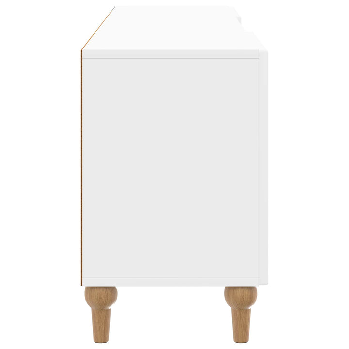 TV-skab 150 x 31 x 50 cm Hvid højglans Konstrueret træ