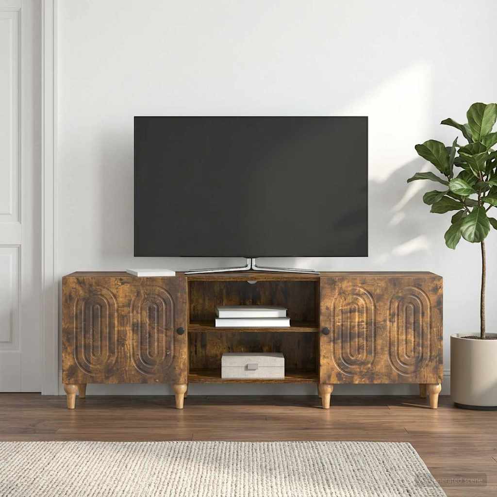 TV-skab 150 x 31 x 50 cm Røget eg Konstrueret træ