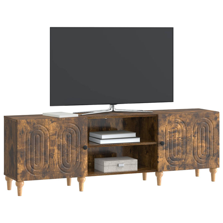 TV-skab 150 x 31 x 50 cm Røget eg Konstrueret træ