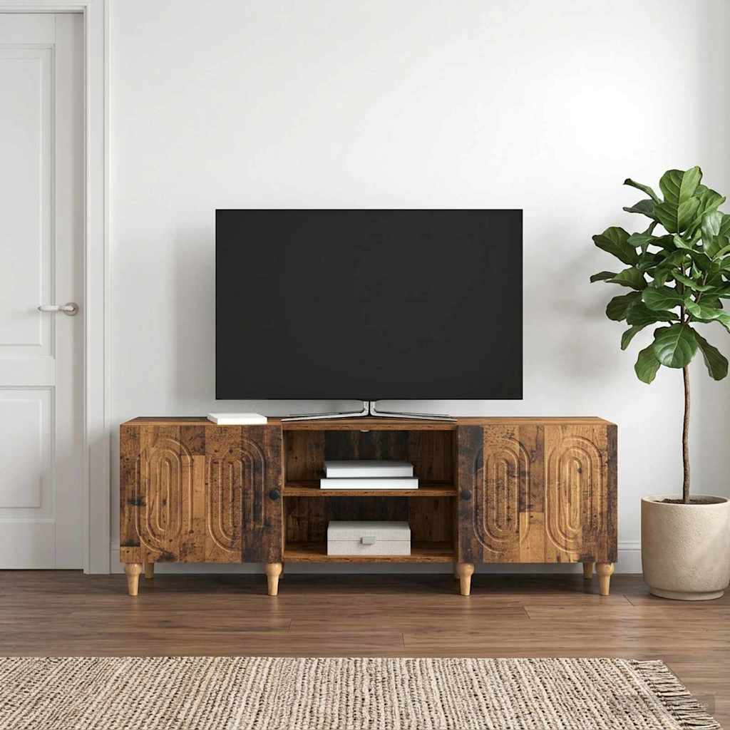 TV-skab 150 x 31 x 50 cm Gammelt træ Konstrueret træ