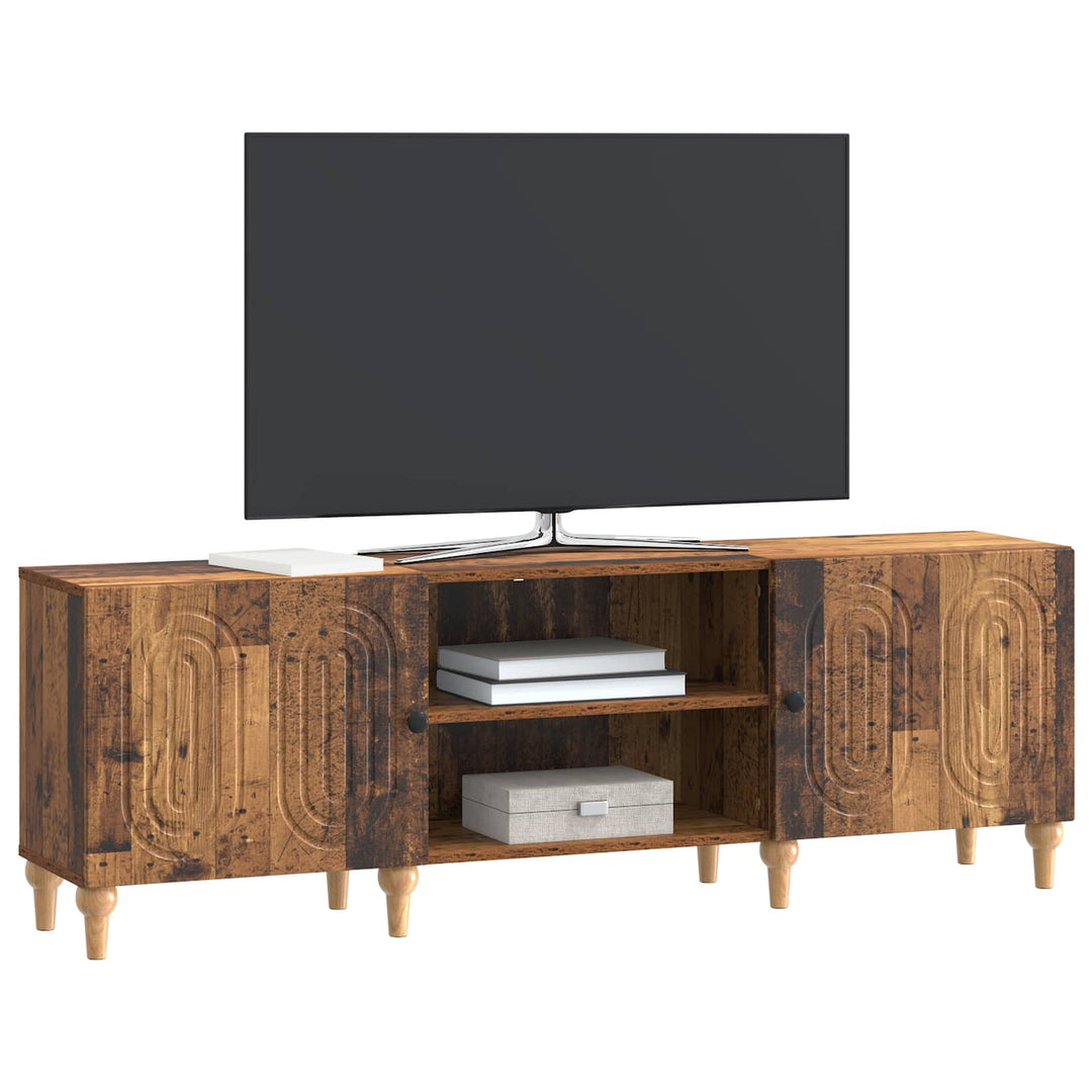 TV-skab 150 x 31 x 50 cm Gammelt træ Konstrueret træ