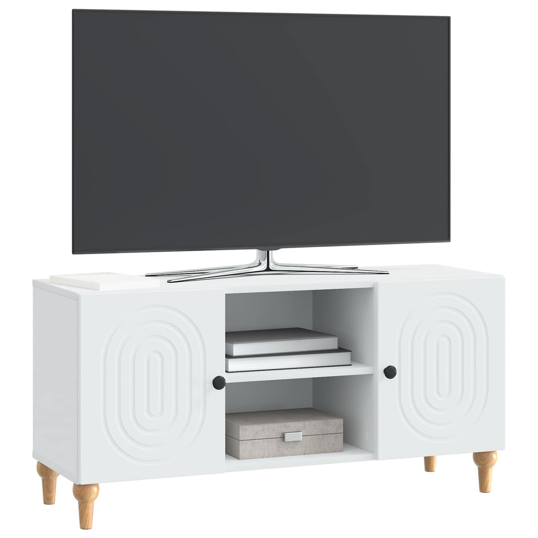 TV-skab Hvid 102 x 34,5 x 50 cm Konstrueret træ