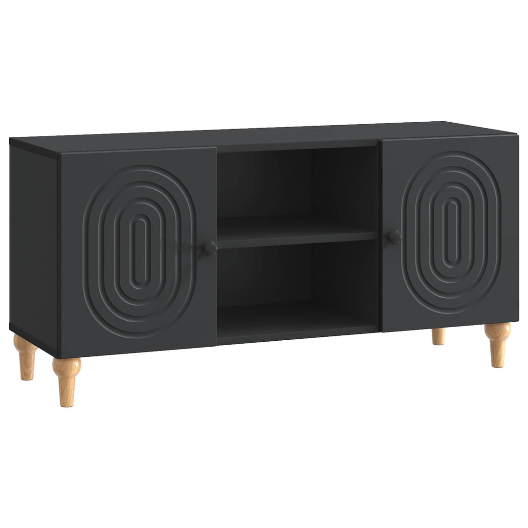 TV-skab Sort 102 x 34,5 x 50 cm Konstrueret træ