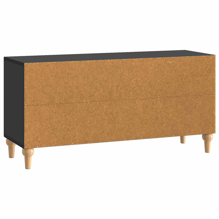 TV-skab Sort 102 x 34,5 x 50 cm Konstrueret træ