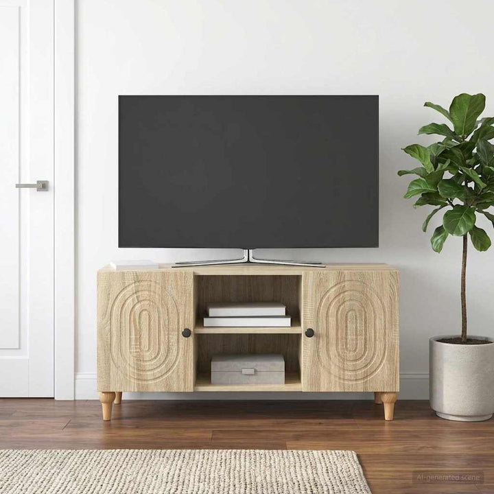 TV-skab Sonoma-eg 102 x 34,5 x 50 cm Konstrueret træ