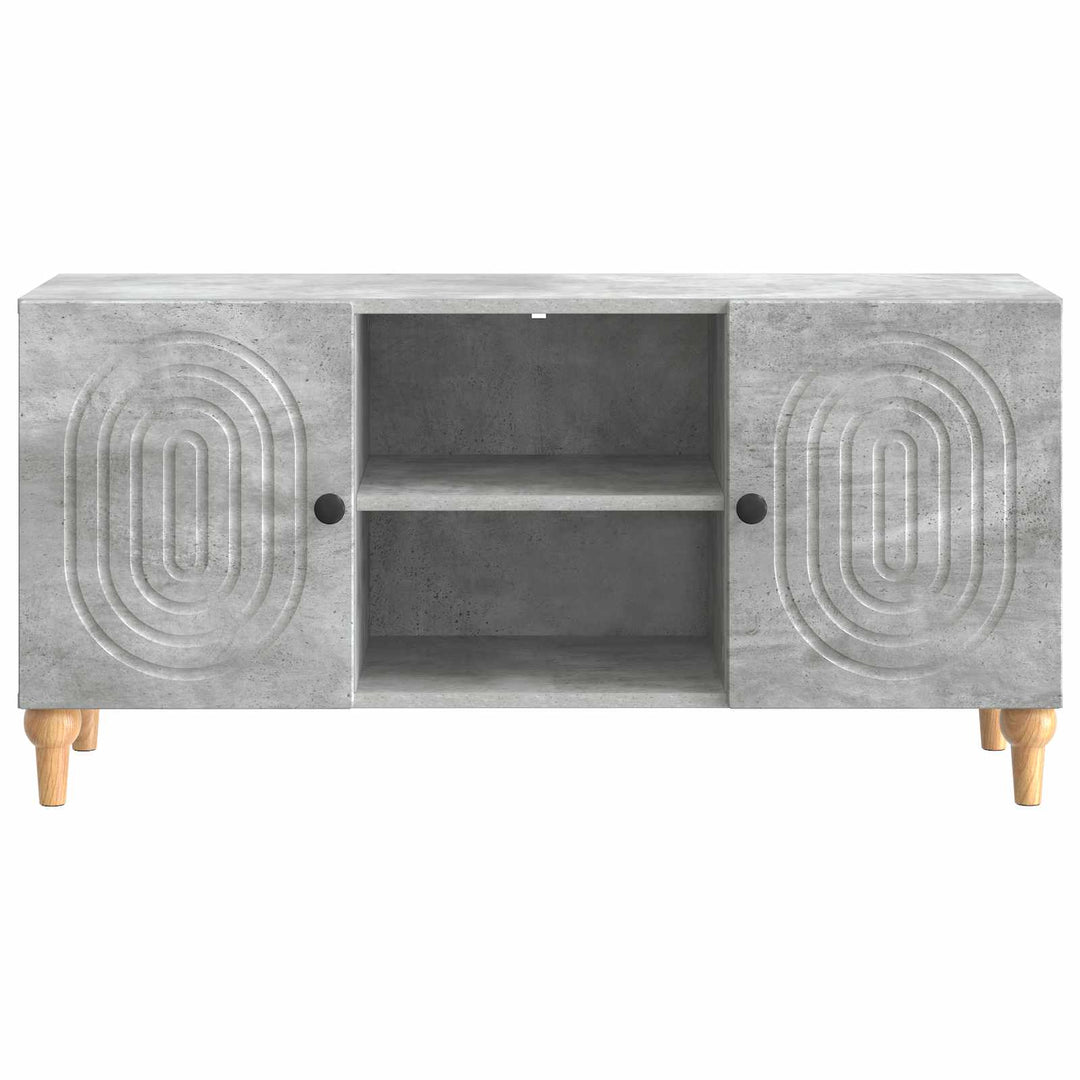TV-skab Betongrå 102 x 34,5 x 50 cm Konstrueret træ