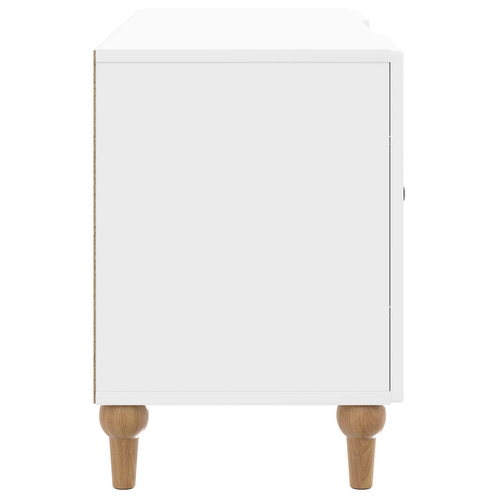 TV-skab Hvid højglans 102 x 34,5 x 50 cm Konstrueret træ