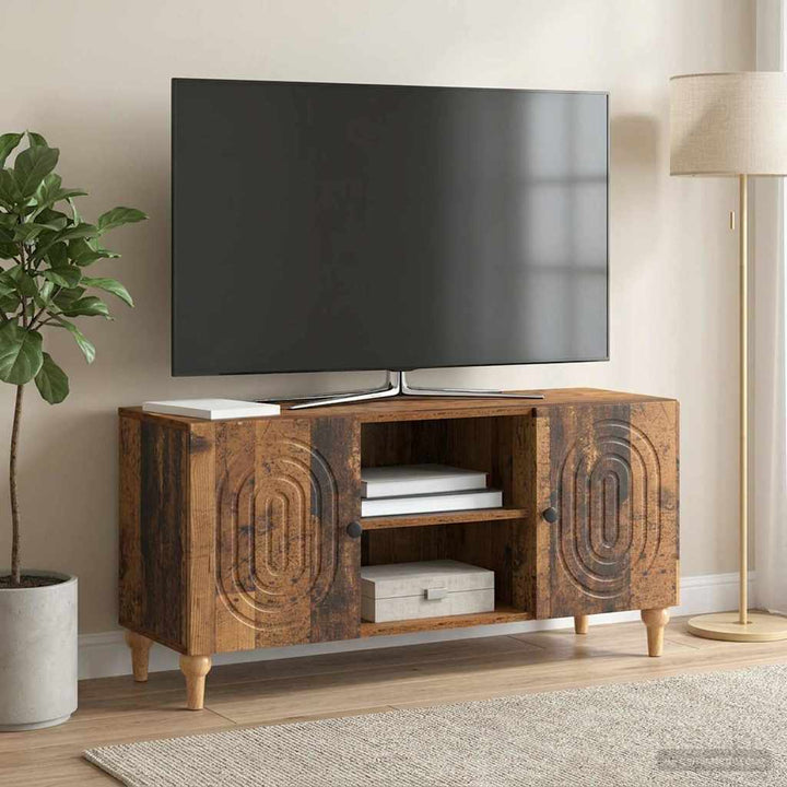 TV-skab Gammelt træ 102 x 34,5 x 50 cm Konstrueret træ