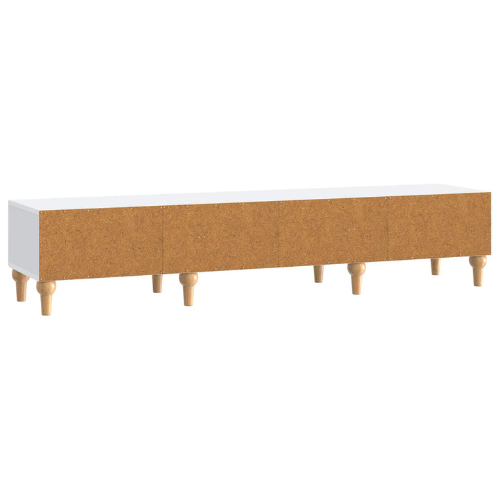 TV-skab med skuffe Hvid 147 x 34,5 x 30 cm Konstrueret træ