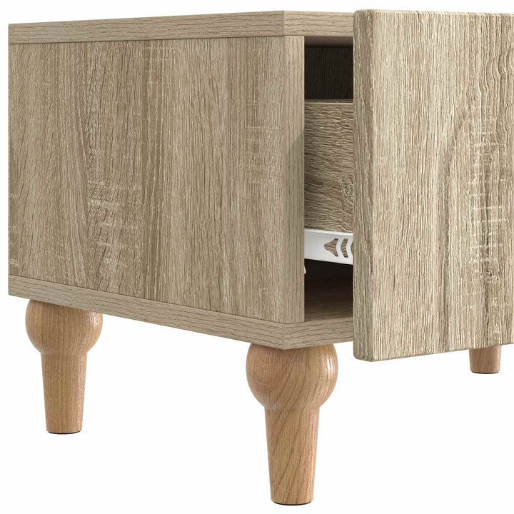 TV-skab med skuffe Sonoma-eg 147 x 34,5 x 30 cm Konstrueret træ