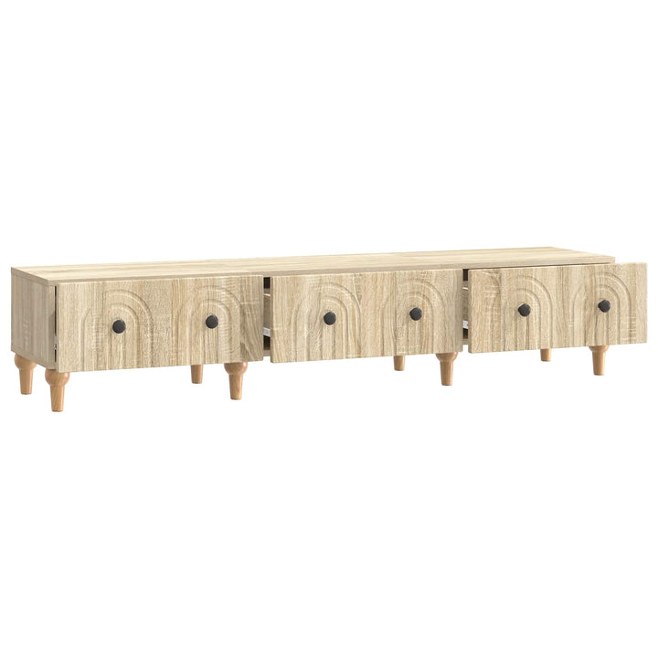 TV-skab med skuffe Sonoma-eg 147 x 34,5 x 30 cm Konstrueret træ