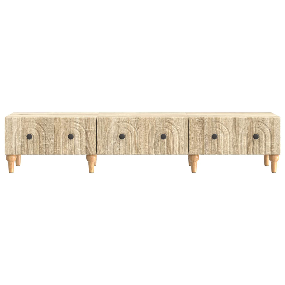 TV-skab med skuffe Sonoma-eg 147 x 34,5 x 30 cm Konstrueret træ