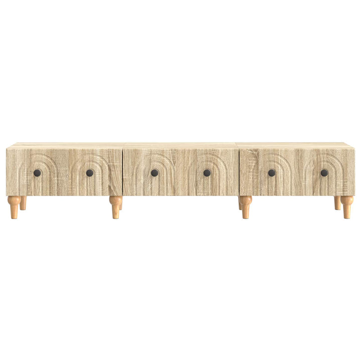 TV-skab med skuffe Sonoma-eg 147 x 34,5 x 30 cm Konstrueret træ