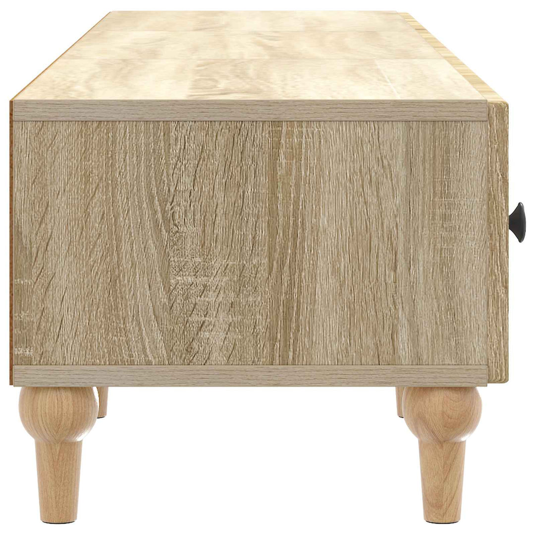 TV-skab med skuffe Sonoma-eg 147 x 34,5 x 30 cm Konstrueret træ