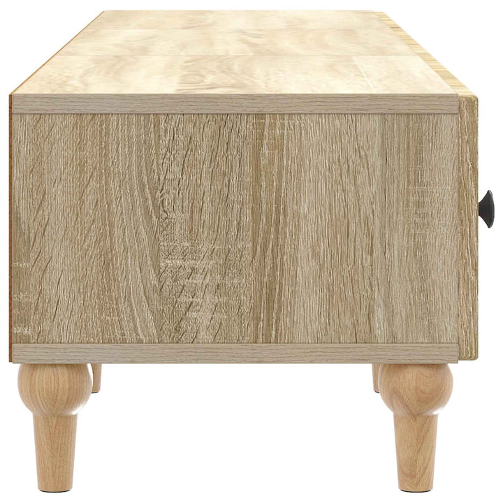 TV-skab med skuffe Sonoma-eg 147 x 34,5 x 30 cm Konstrueret træ