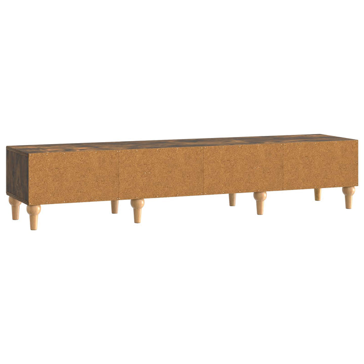 TV-skab med skuffe Røget eg 147 x 34,5 x 30 cm Konstrueret træ