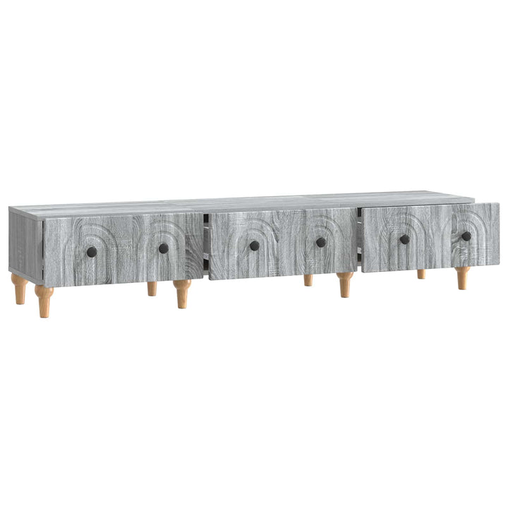TV-skab Grå sonoma-eg 147 x 34,5 x 30 cm Konstrueret træ