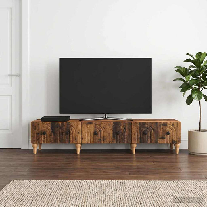 TV-skab Gammelt træ 147 x 34,5 x 30 cm Konstrueret træ