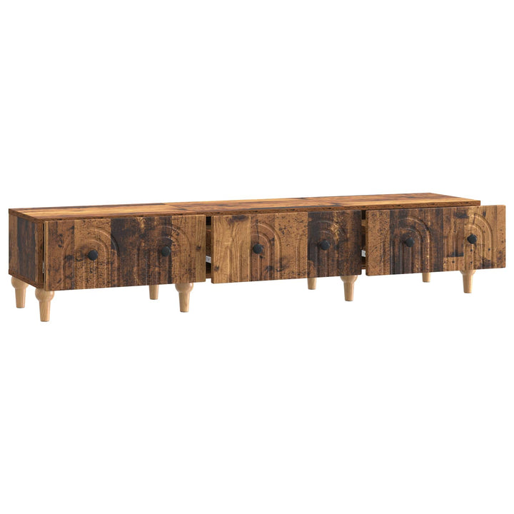 TV-skab Gammelt træ 147 x 34,5 x 30 cm Konstrueret træ