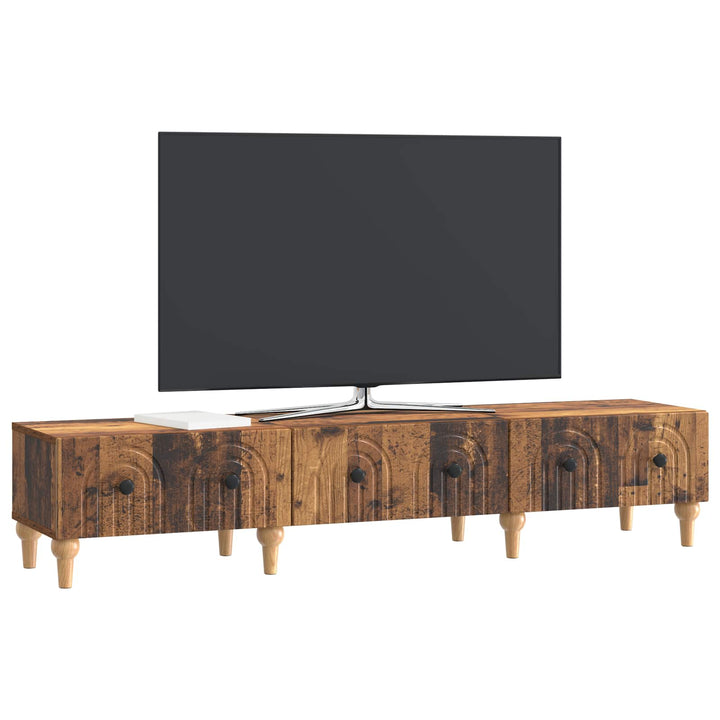 TV-skab Gammelt træ 147 x 34,5 x 30 cm Konstrueret træ
