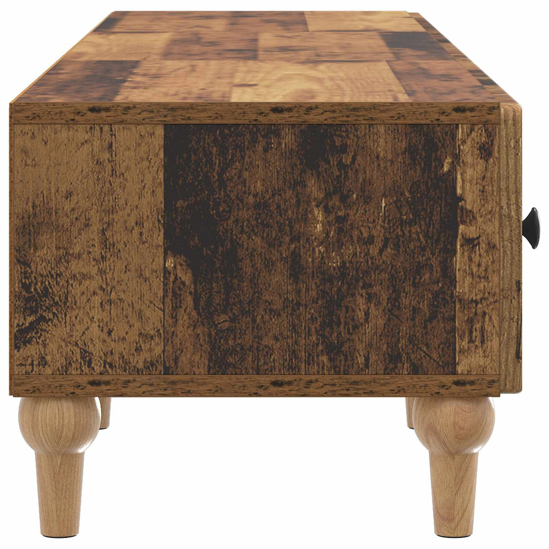 TV-skab Gammelt træ 147 x 34,5 x 30 cm Konstrueret træ