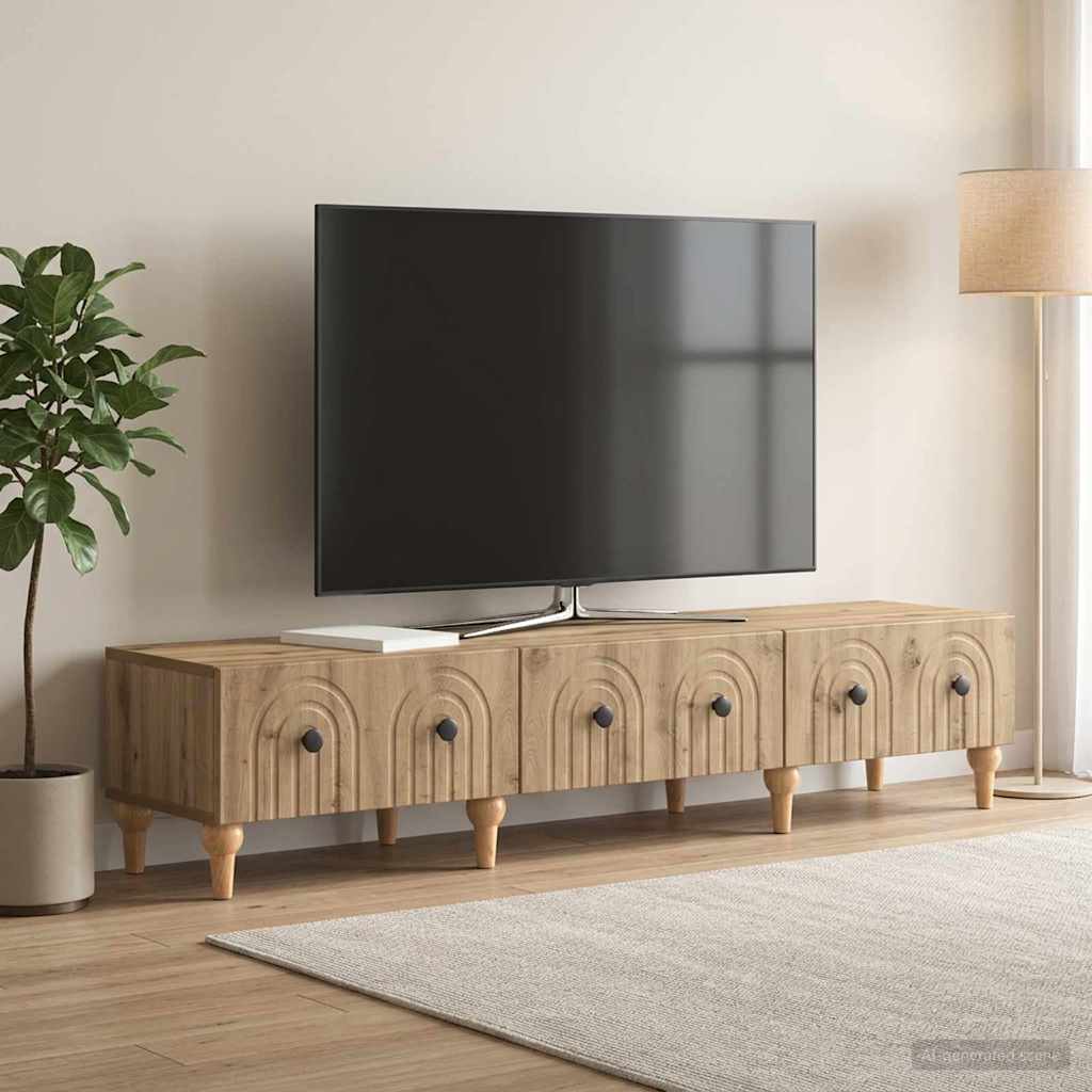 TV-skab 147 x 34,5 x 30 cm Artisan-eg Konstrueret træ